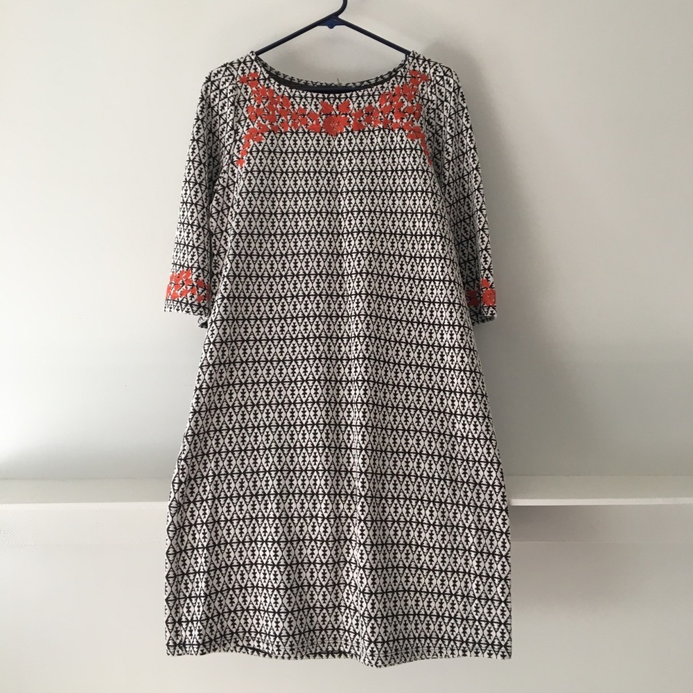 Soft embroidered fall dress